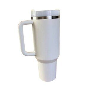 40oz Stanley Stainless Double Wall Drinkware white Excellent Condition